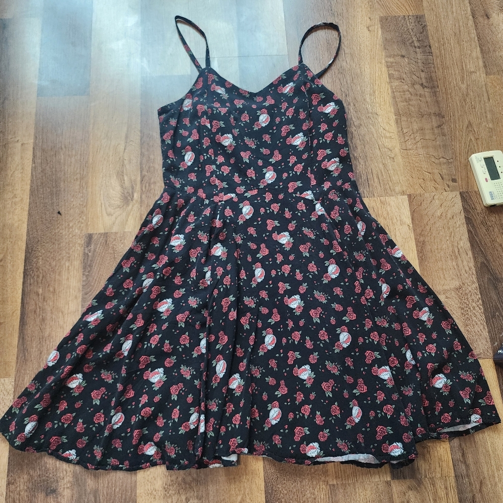 Grateful Dead Floral Skater Dress